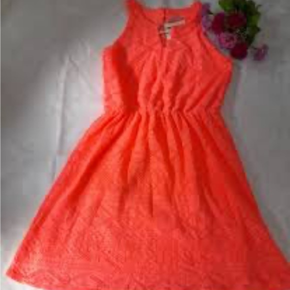 Maurices Orange Sleeveless Halter Sundress medium - Picture 1 of 4